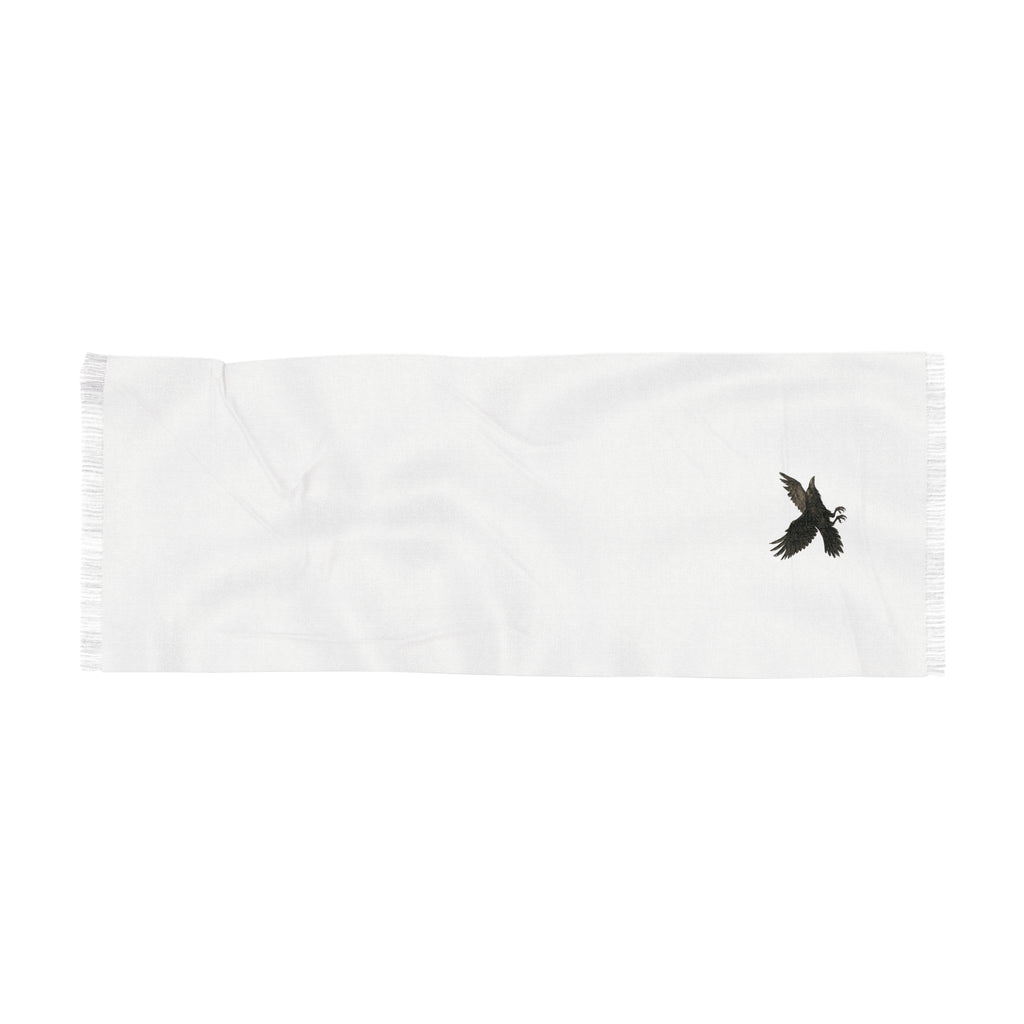 Light Scarf with Raven Design