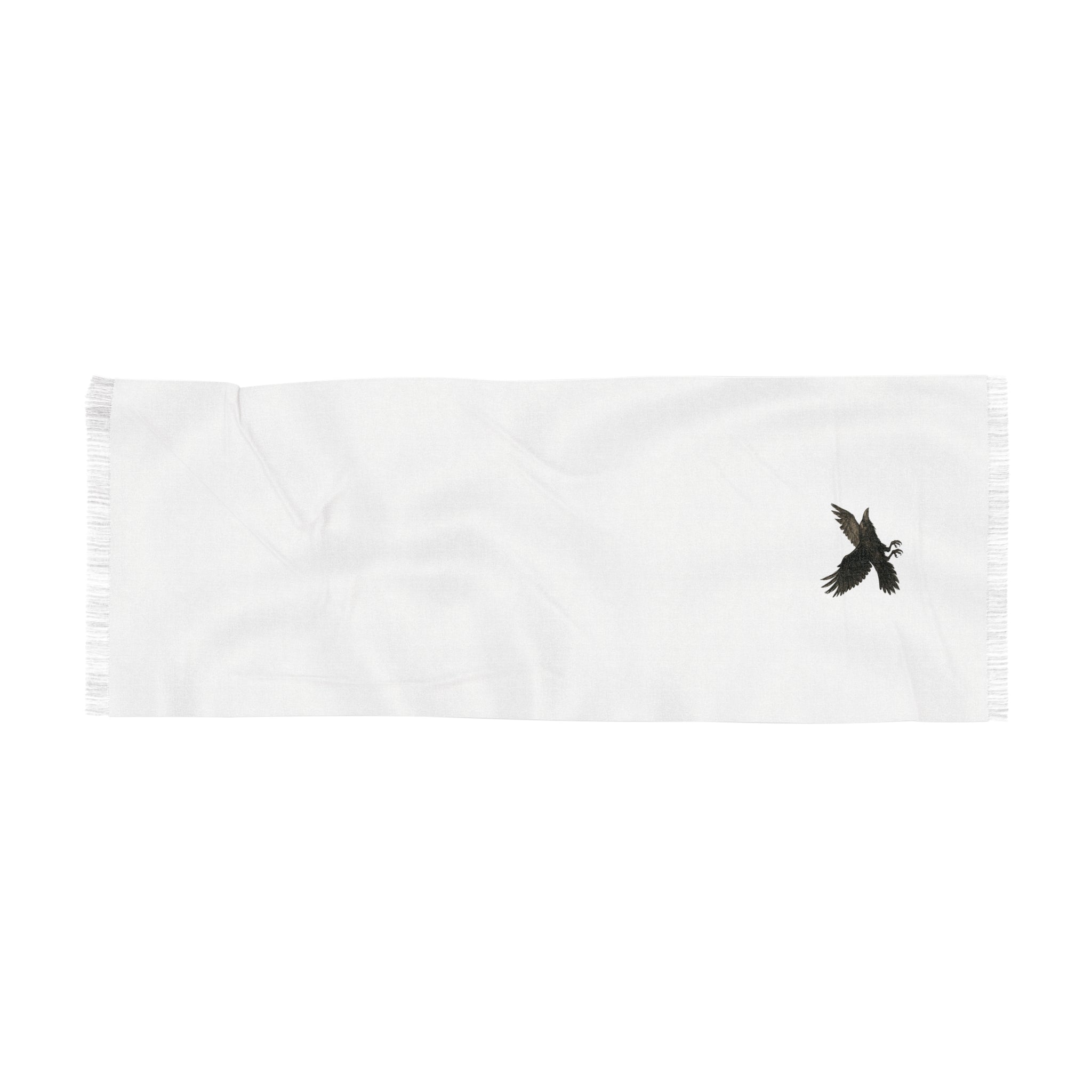 Light Scarf with Raven Design