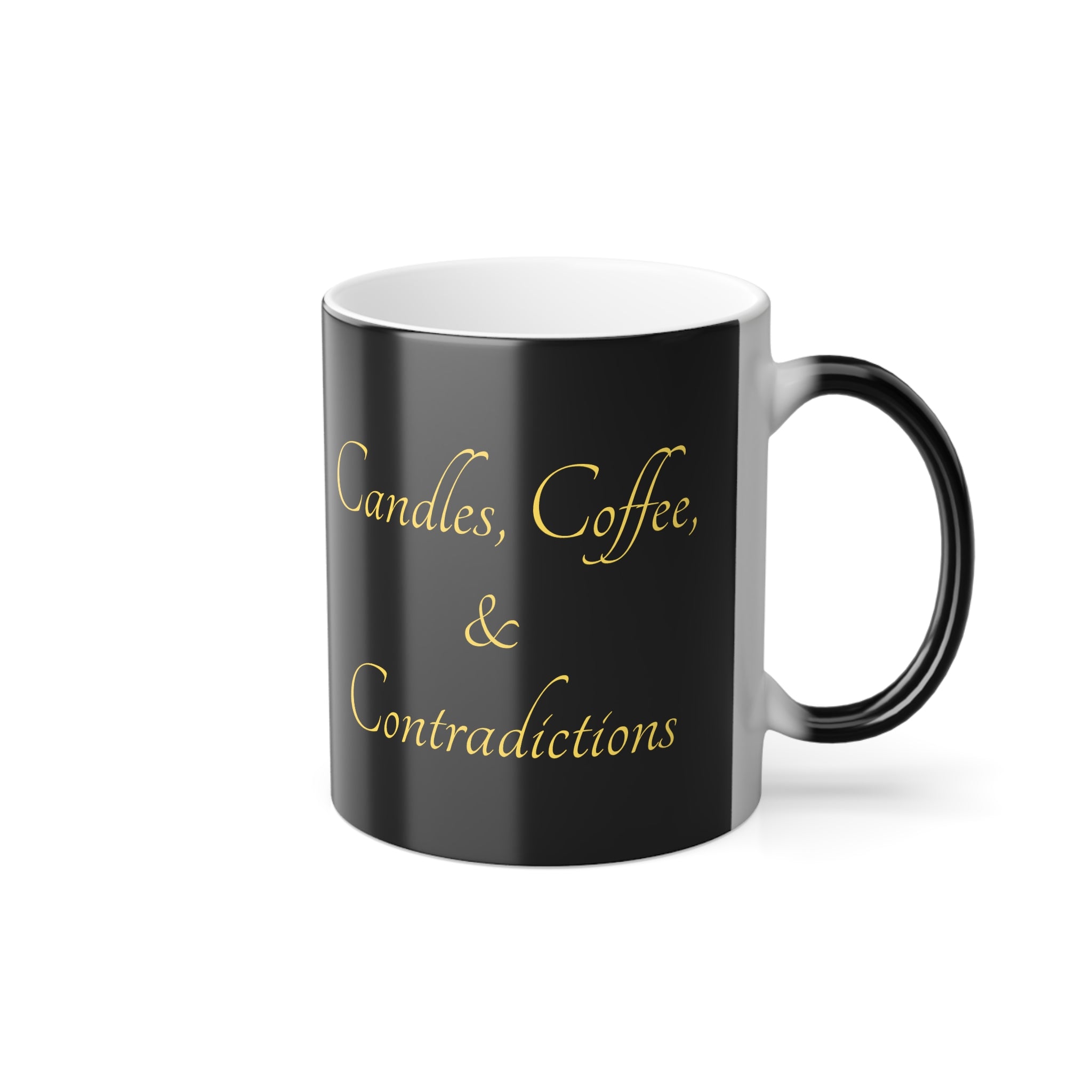 Color Morphing Mug - Magic Heat Changing Coffee Cup, Unique Gift for Coffee Lovers, Fun Kitchen Decor, Personalized Mugs, Coffee Humor