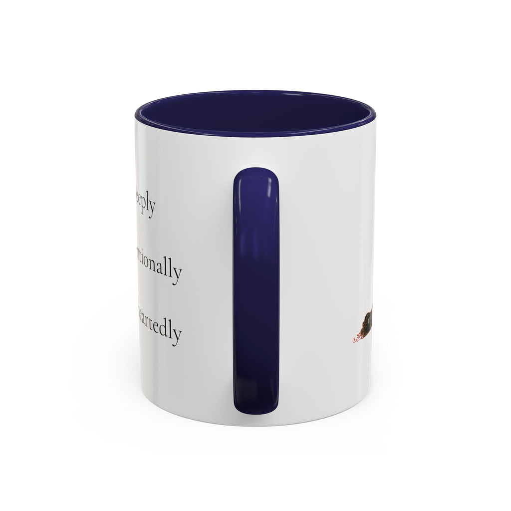 Inspirational Accent Coffee Mug — "Notice Deeply, Choose Intentionally, Live Wholeheartedly"