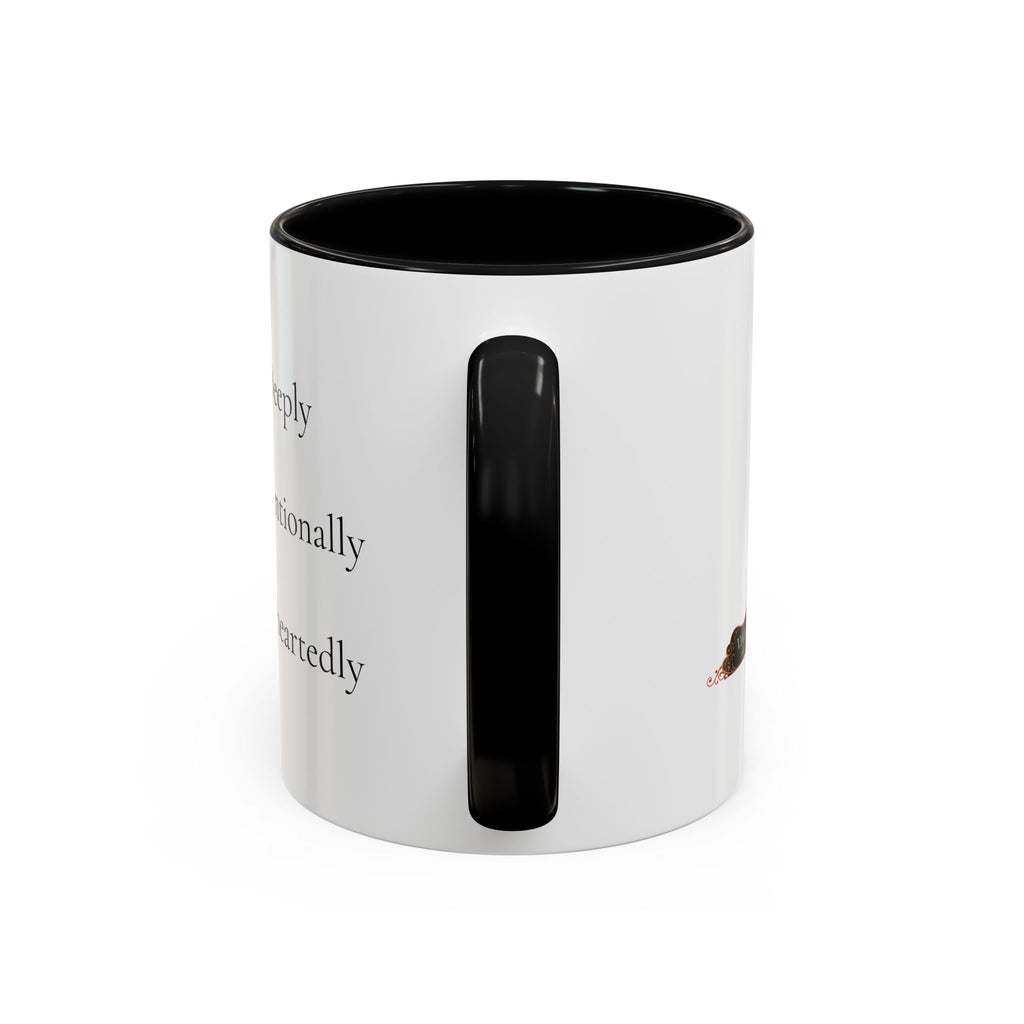 Inspirational Accent Coffee Mug — "Notice Deeply, Choose Intentionally, Live Wholeheartedly"