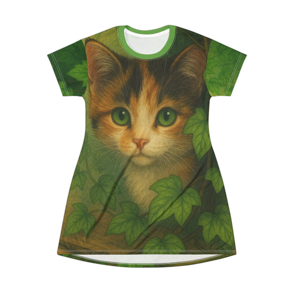 Whimsical Cat T-Shirt Dress for Cat Lovers | Cozy Casual Wear, Nature Lovers Gift, Artful Apparel for Summer Events, Birthday Gift, [...]
