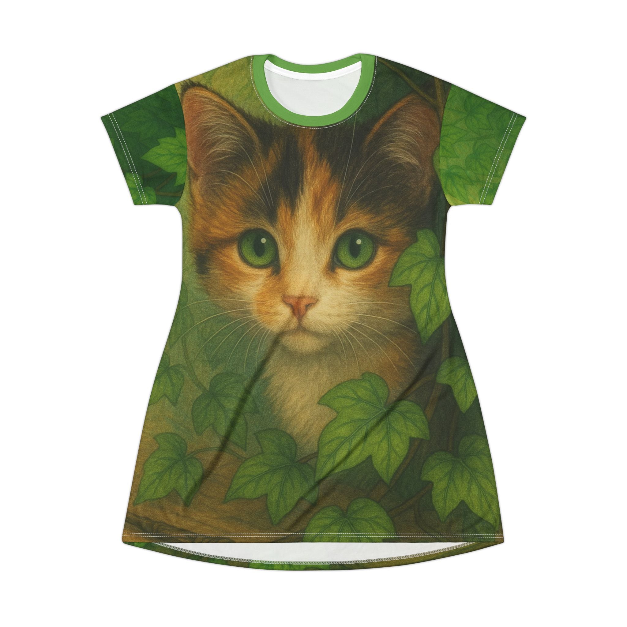 Whimsical Cat T-Shirt Dress for Cat Lovers | Cozy Casual Wear, Nature Lovers Gift, Artful Apparel for Summer Events, Birthday Gift, [...]