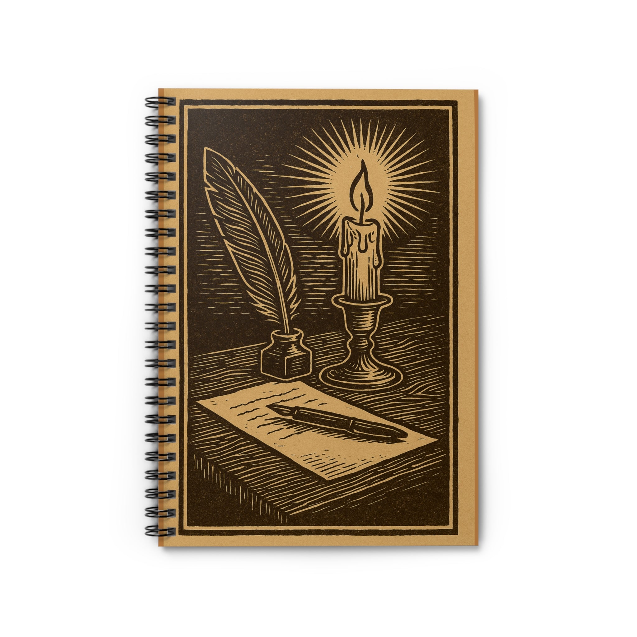 Vintage Inspired Spiral Notebook - Perfect for Writers, Note-Taking, Journals, Gifts, and School Supplies