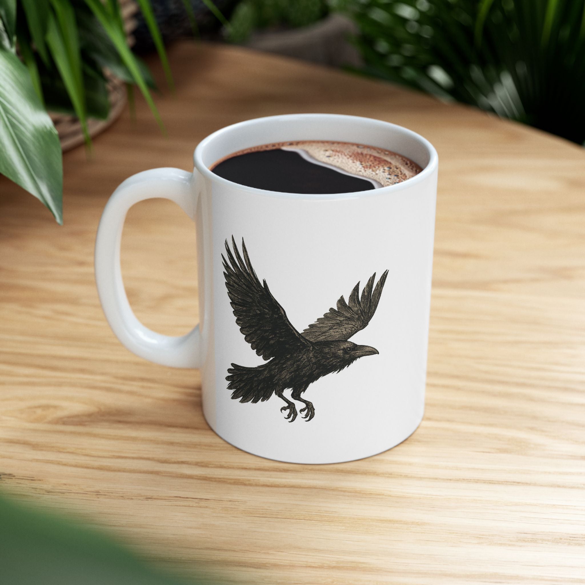 Mug - Spiritual Sarcasm with a Raven Ceramic Mug (11oz, 15oz)