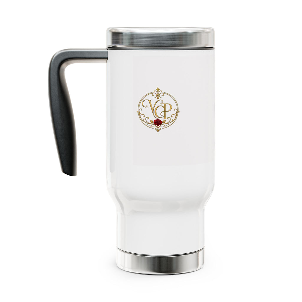 Personalized Gold Monogram Travel Mug - Your Perfect Companion for Every Sip