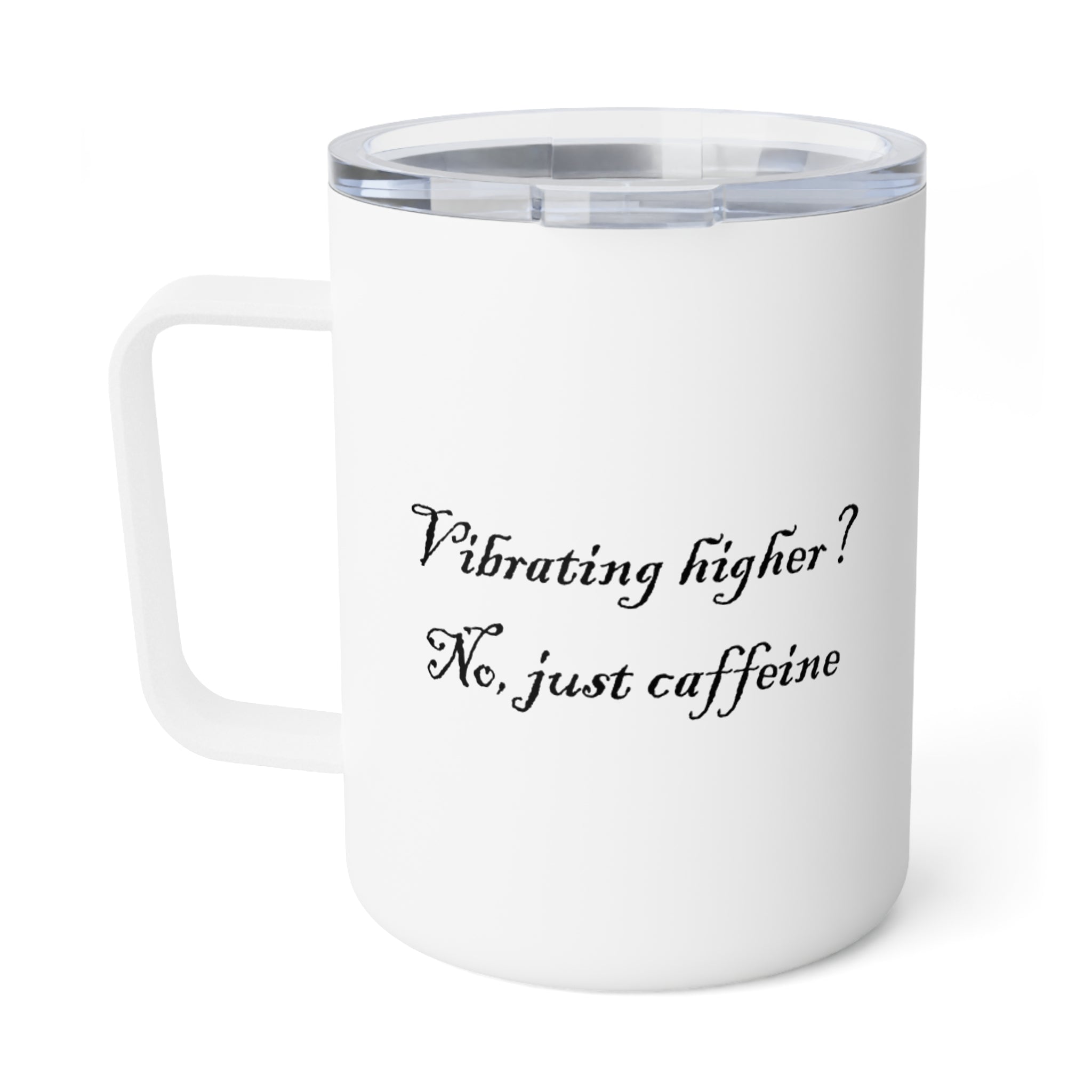 Insulated Coffee Mug with Whimsical Caffeine Quotes, 10oz, Perfect for Coffee Lovers, Unique Gift for Friends, Travel Mug for Tea, [...]