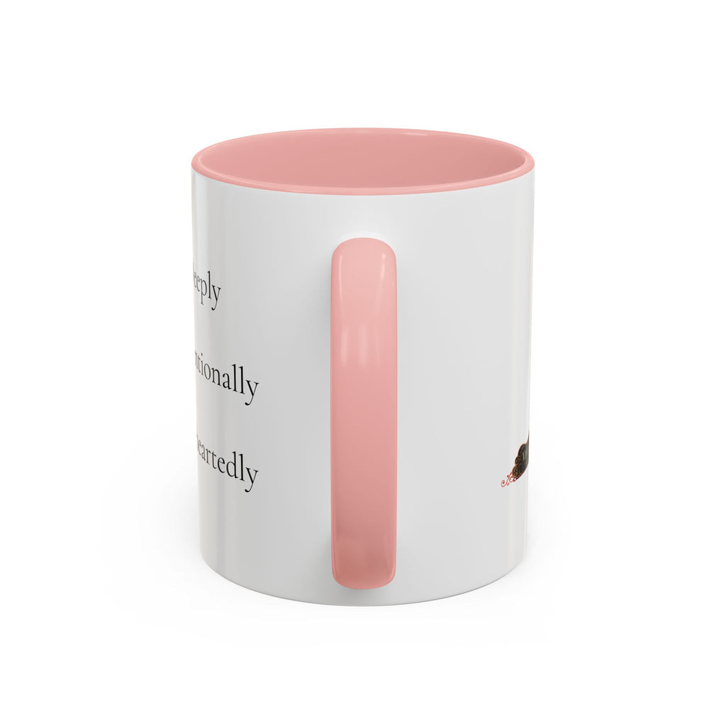 Inspirational Accent Coffee Mug — "Notice Deeply, Choose Intentionally, Live Wholeheartedly"