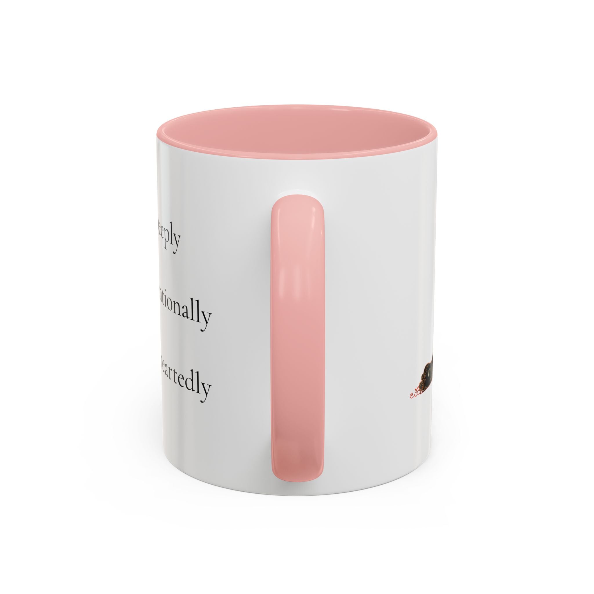 Inspirational Accent Coffee Mug — "Notice Deeply, Choose Intentionally, Live Wholeheartedly"