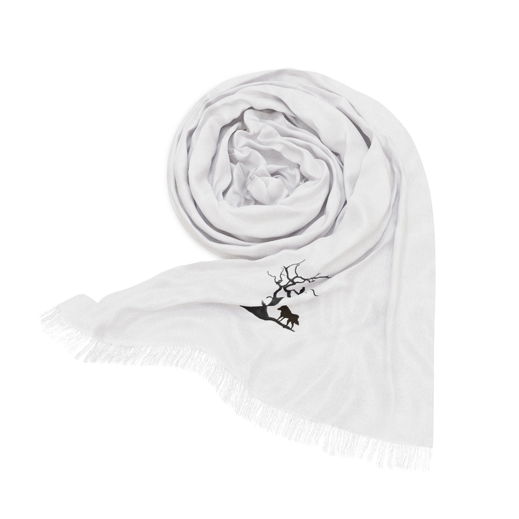 Blackbird Diaries Signature Scarf | White