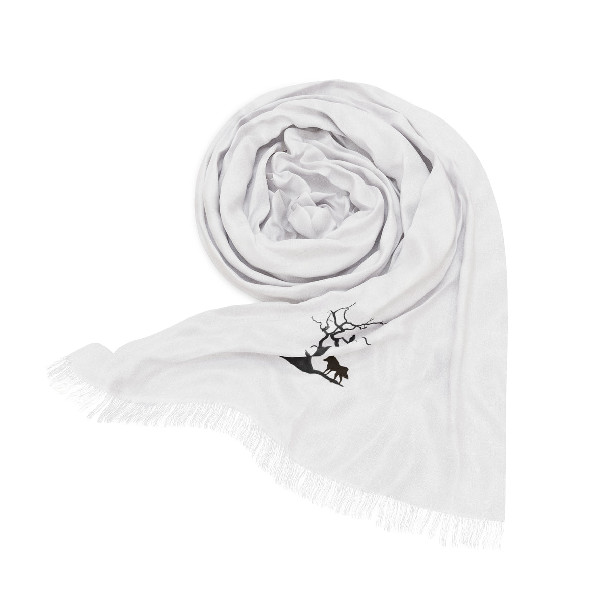Blackbird Diaries Signature Scarf | White