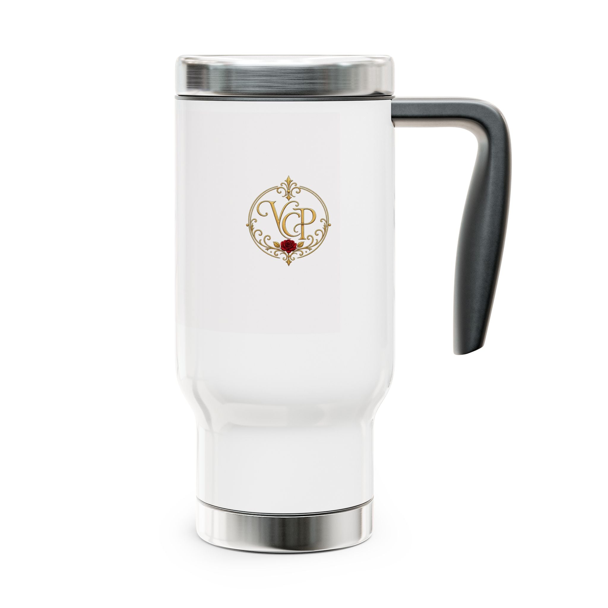 Personalized Gold Monogram Travel Mug - Your Perfect Companion for Every Sip