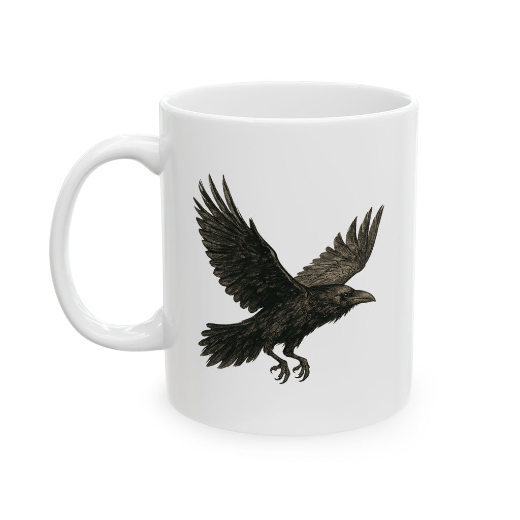 Mug - Spiritual Sarcasm with a Raven Ceramic Mug (11oz, 15oz)