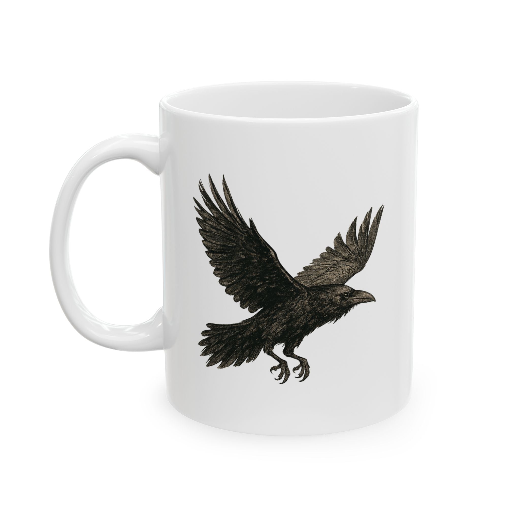 Mug - Spiritual Sarcasm with a Raven Ceramic Mug (11oz, 15oz)