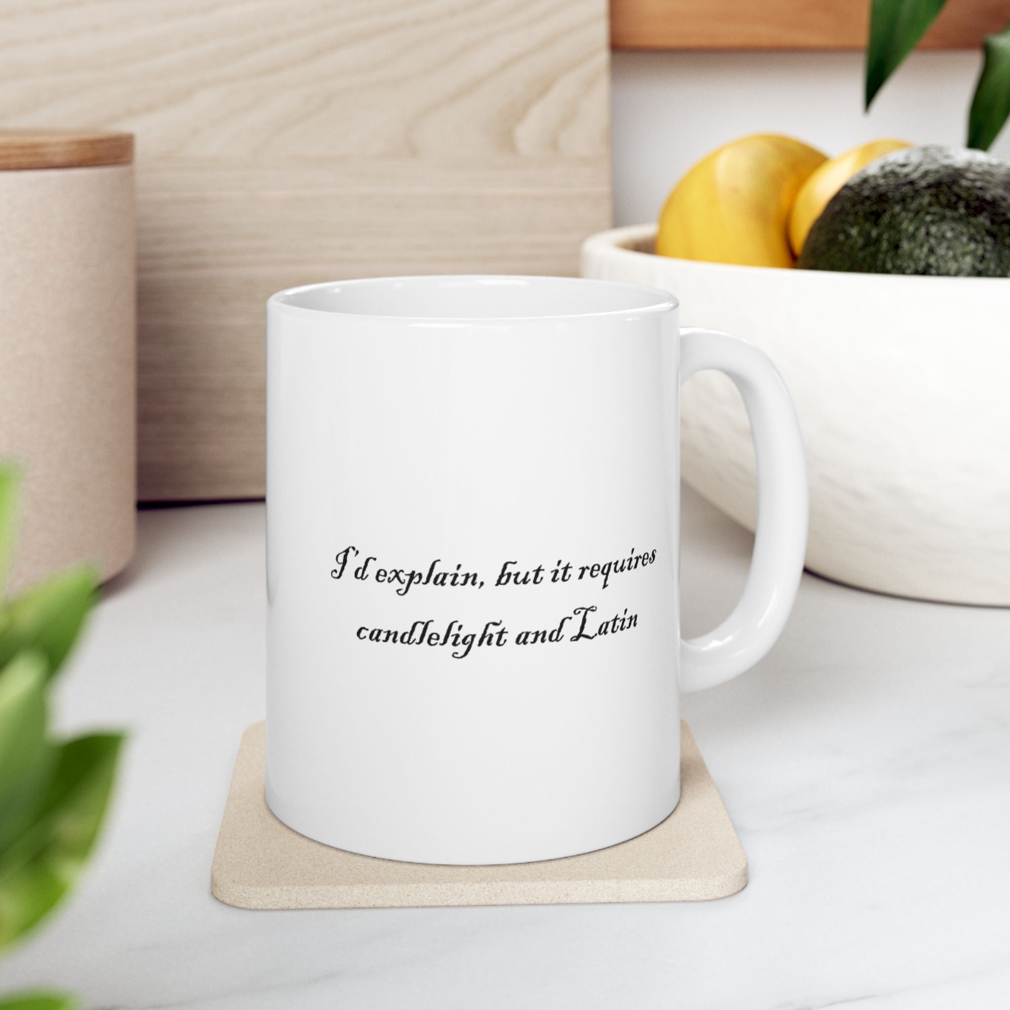 Mug - Spiritual Sarcasm with a Raven Ceramic Mug (11oz, 15oz)