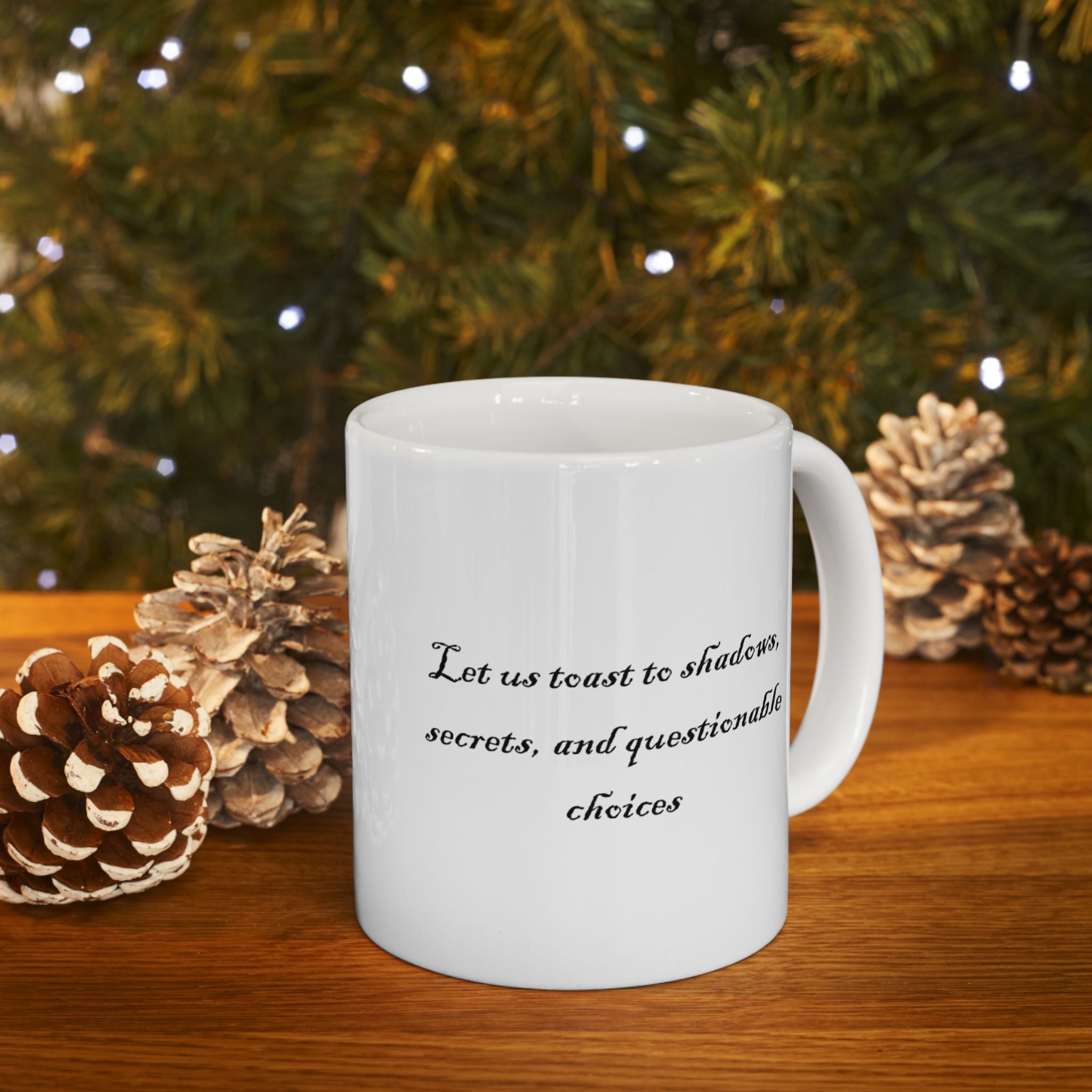 Mystical Raven Ceramic Mug | Spiritual Sarcasm Quote Coffee Cup | Unique Gift for Nature Lovers | Home Decor | 11oz & 15oz