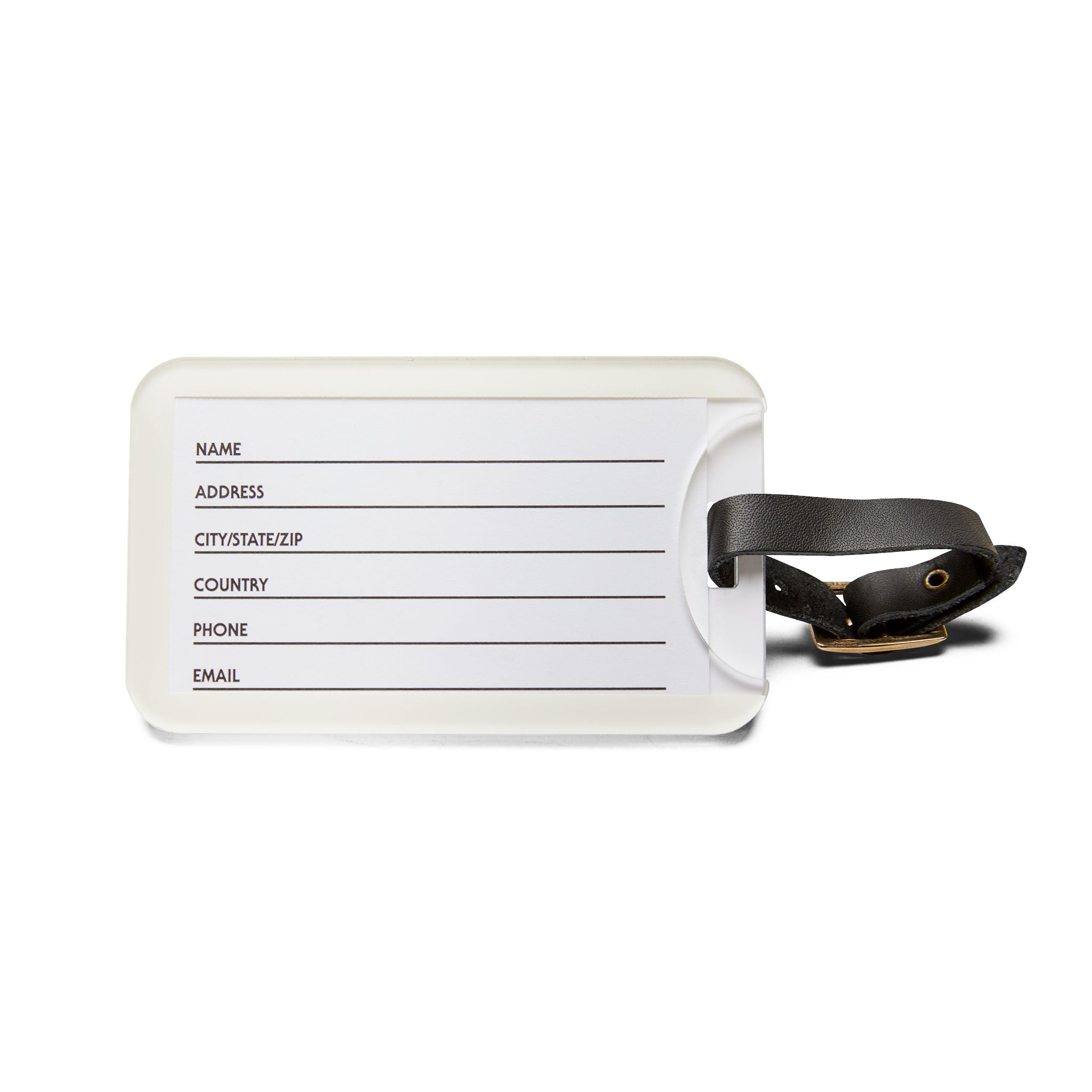 Elevate Your Travel Experience with the Elegant Luggage Tag 'Vivir con Pasión' in Black & Gold