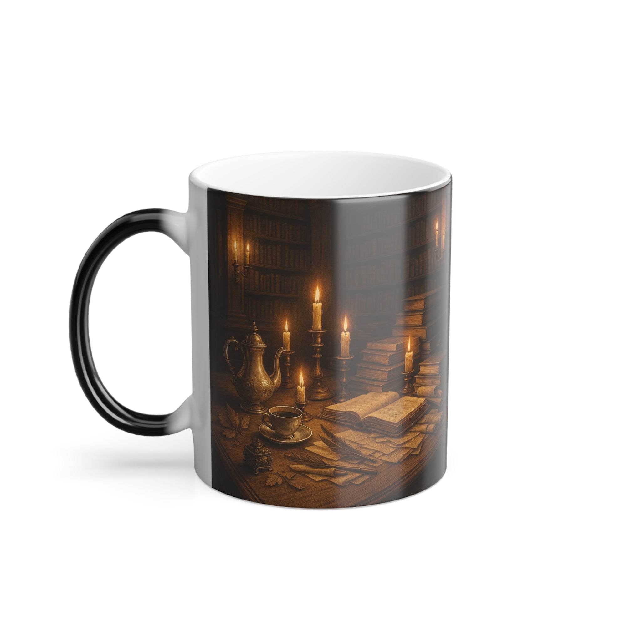 Elegant Color Morphing Mug - Cozy Vibe, Perfect Gift for Book Lovers & Coffee Enthusiasts, Great for Home or Office, Unique Holiday Mug