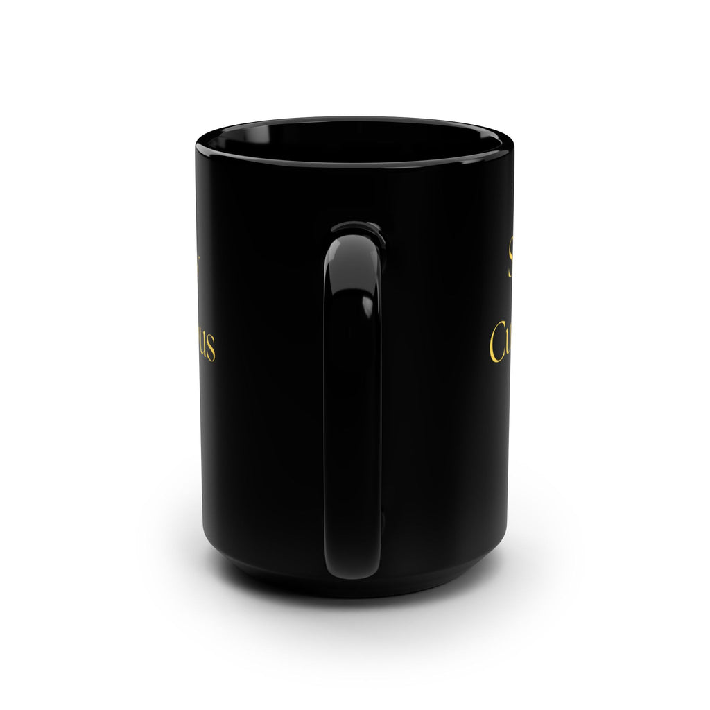 Stay Curious Black Mug – 15oz Inspirational Coffee Cup