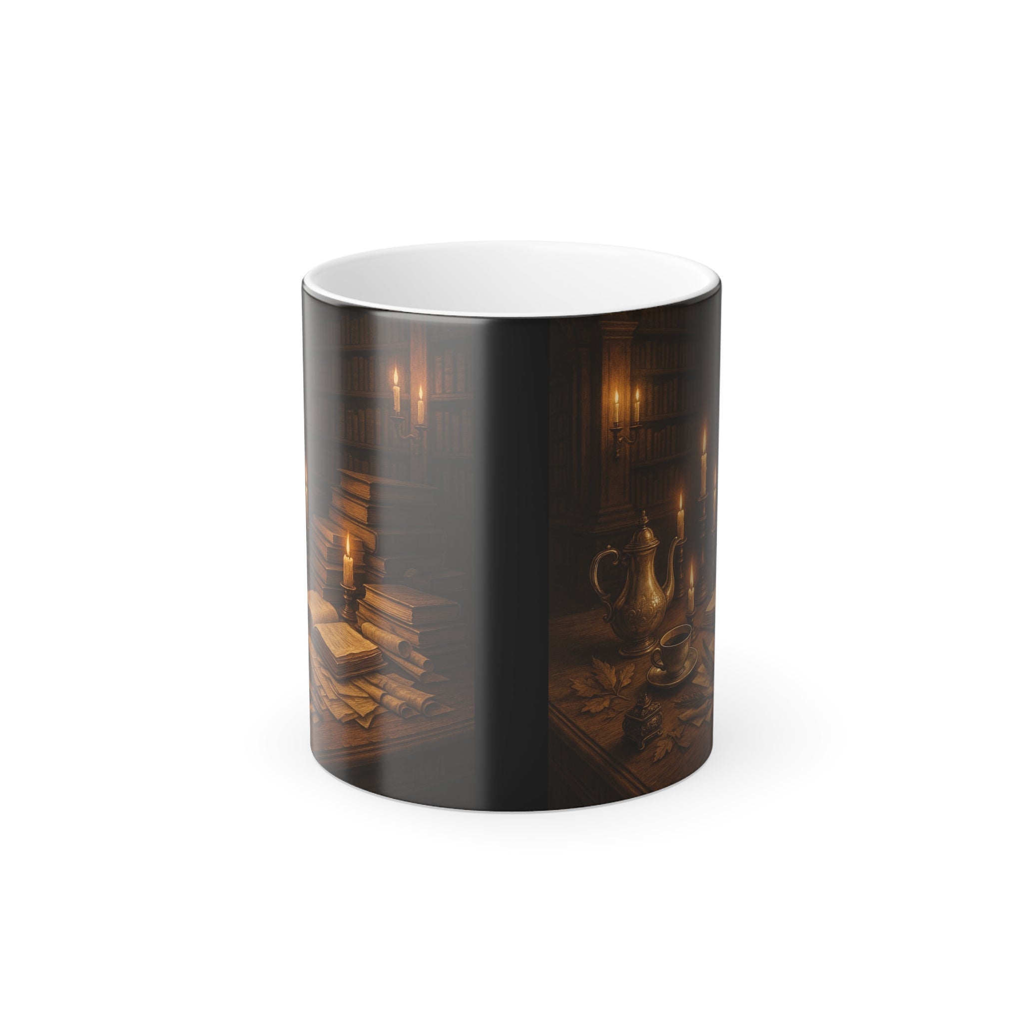 Elegant Color Morphing Mug - Cozy Vibe, Perfect Gift for Book Lovers & Coffee Enthusiasts, Great for Home or Office, Unique Holiday Mug