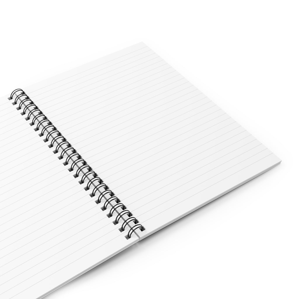 Spiral Notebook — Black Gold Quote "The Story Isn't Over."