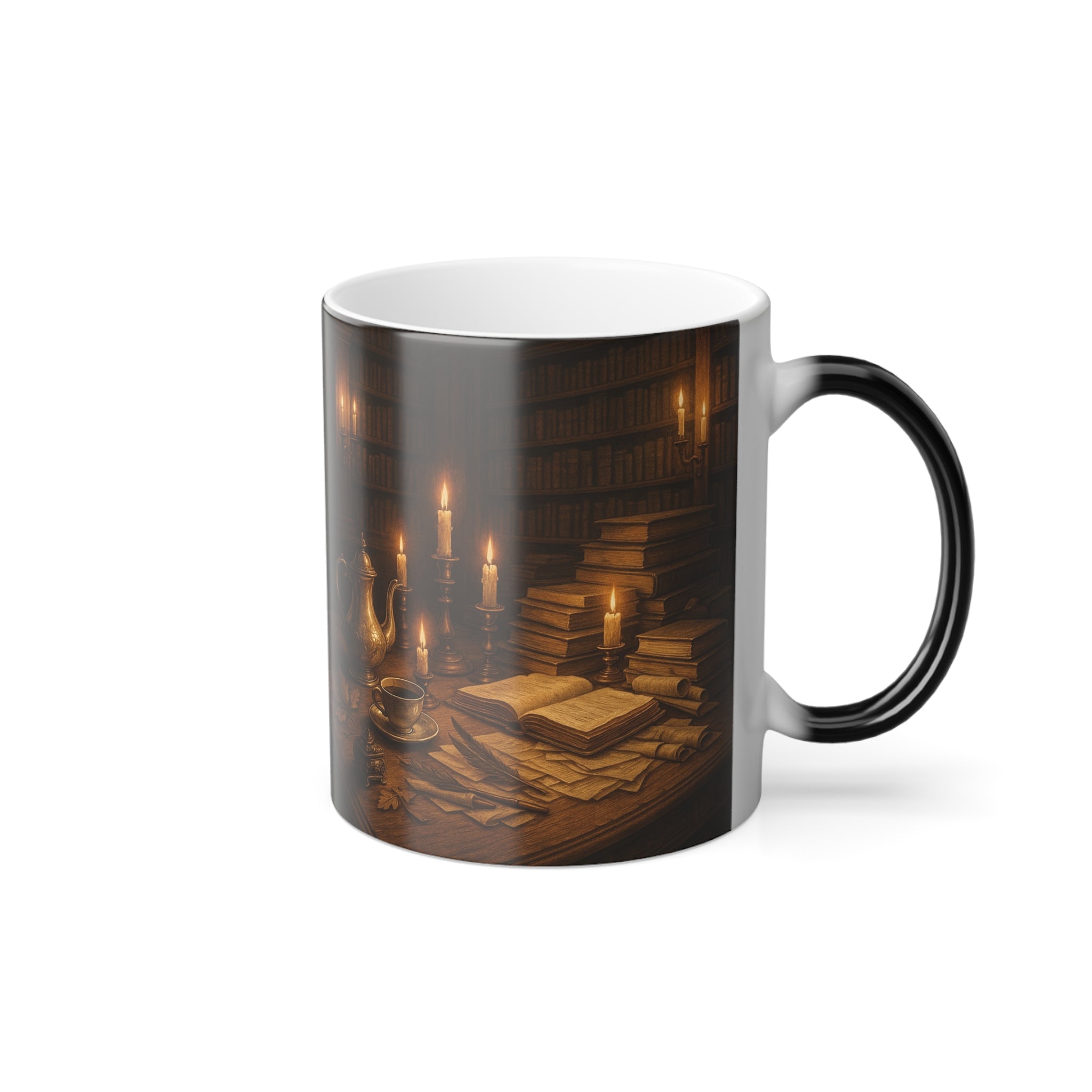 Elegant Color Morphing Mug - Cozy Vibe, Perfect Gift for Book Lovers & Coffee Enthusiasts, Great for Home or Office, Unique Holiday Mug