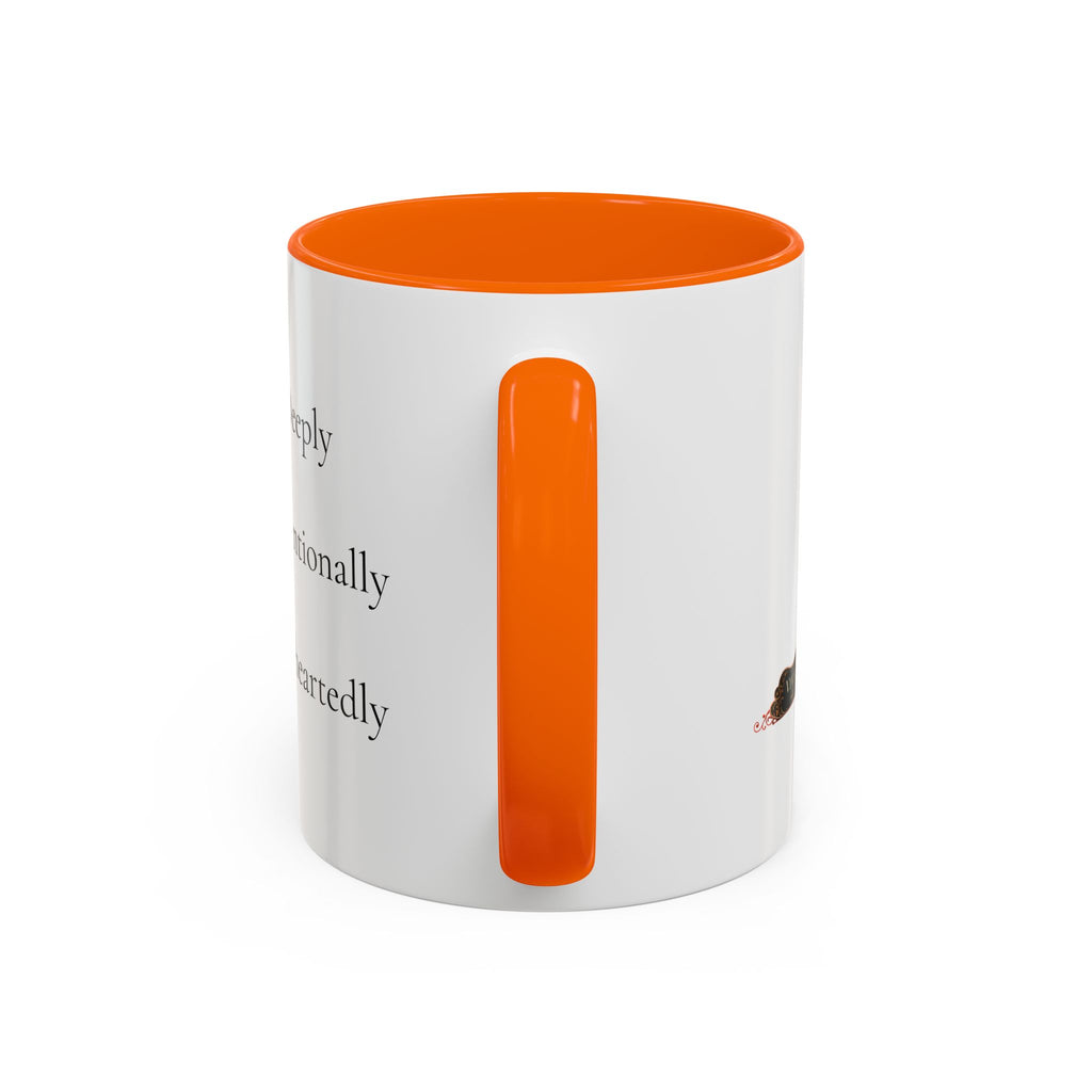 Inspirational Accent Coffee Mug — "Notice Deeply, Choose Intentionally, Live Wholeheartedly"