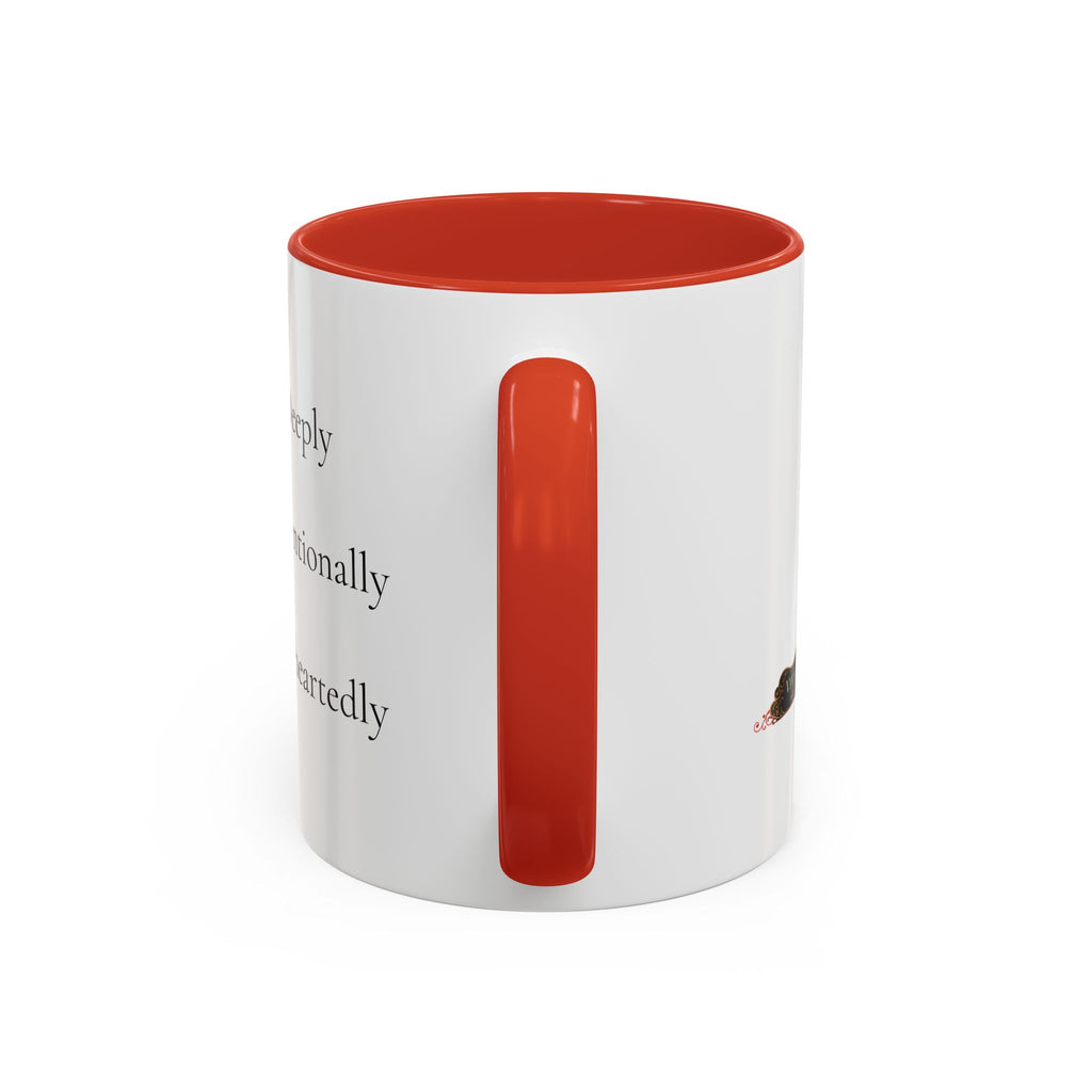 Inspirational Accent Coffee Mug — "Notice Deeply, Choose Intentionally, Live Wholeheartedly"