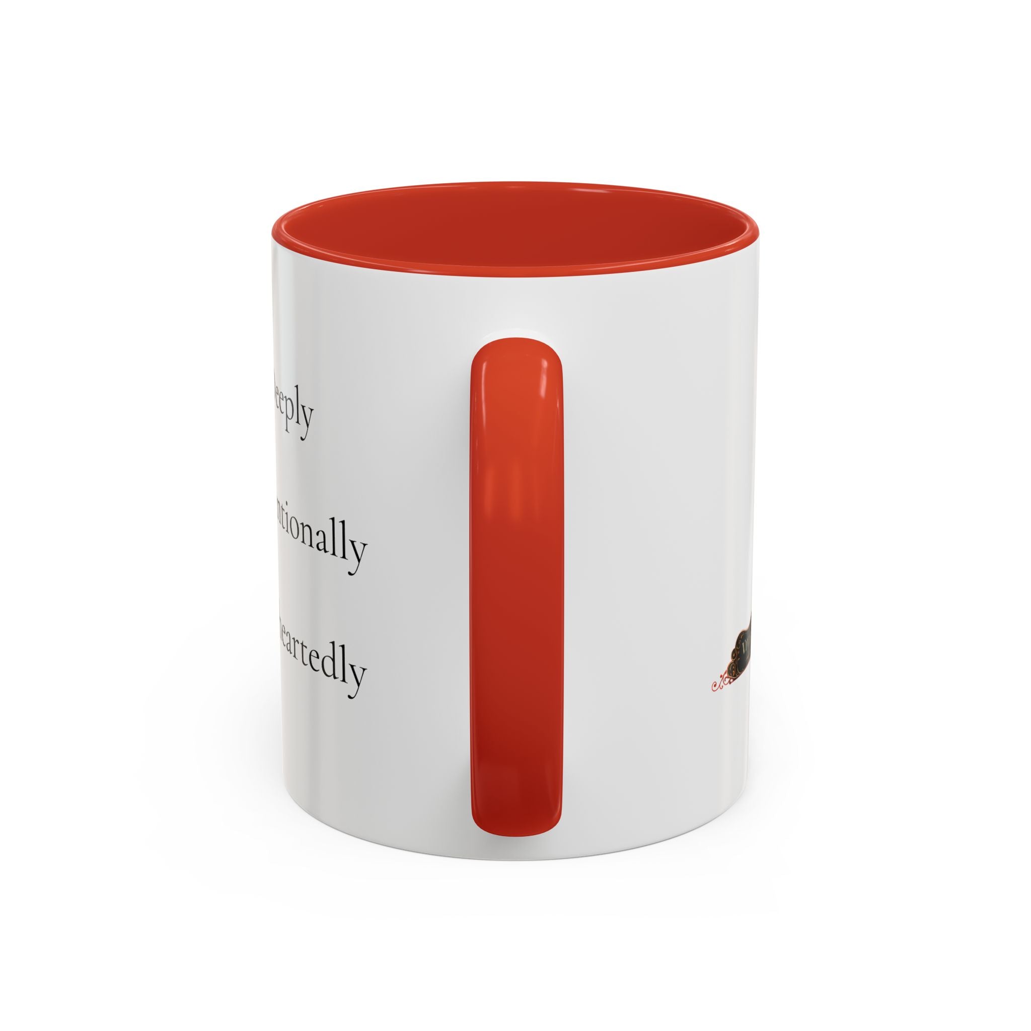 Inspirational Accent Coffee Mug — "Notice Deeply, Choose Intentionally, Live Wholeheartedly"