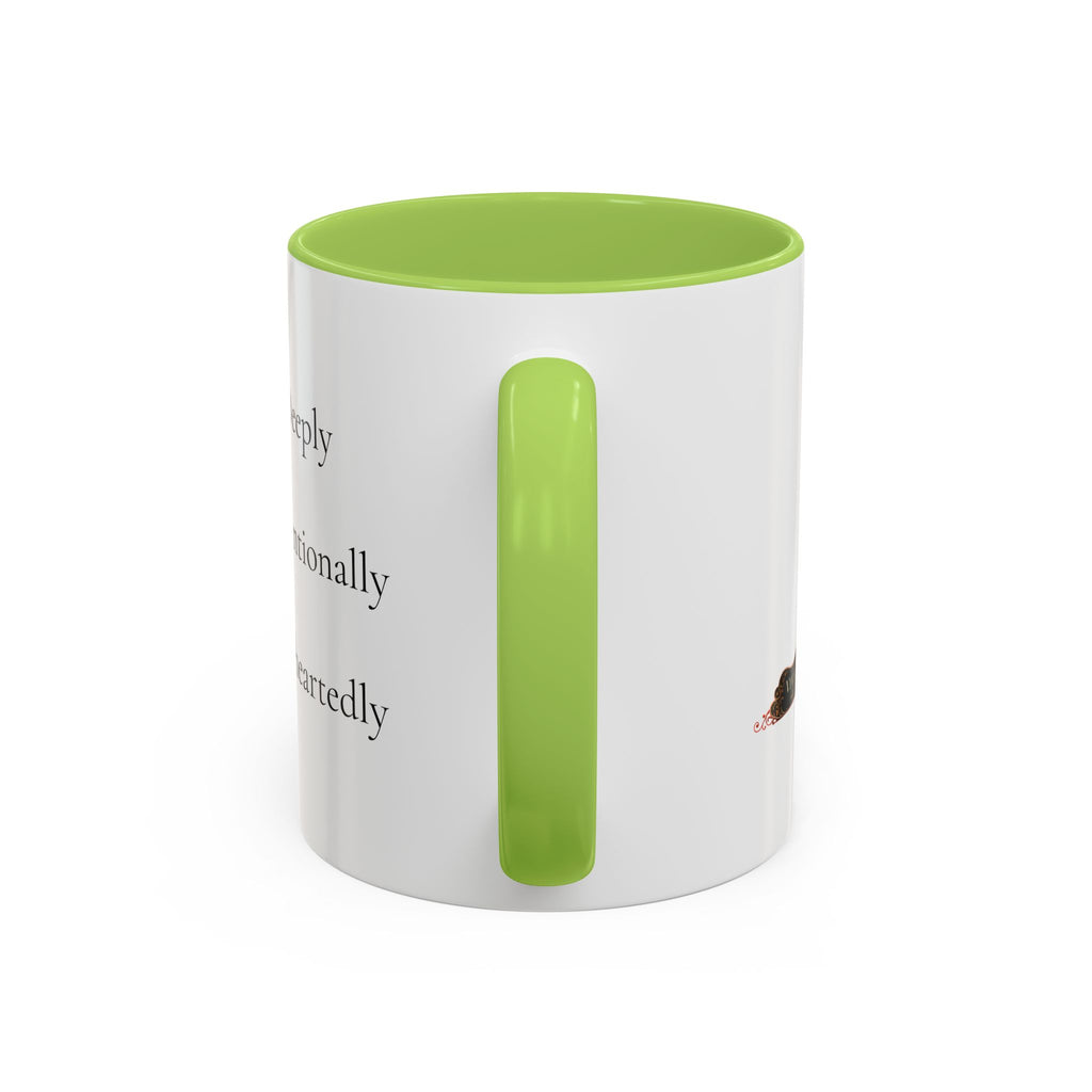 Inspirational Accent Coffee Mug — "Notice Deeply, Choose Intentionally, Live Wholeheartedly"