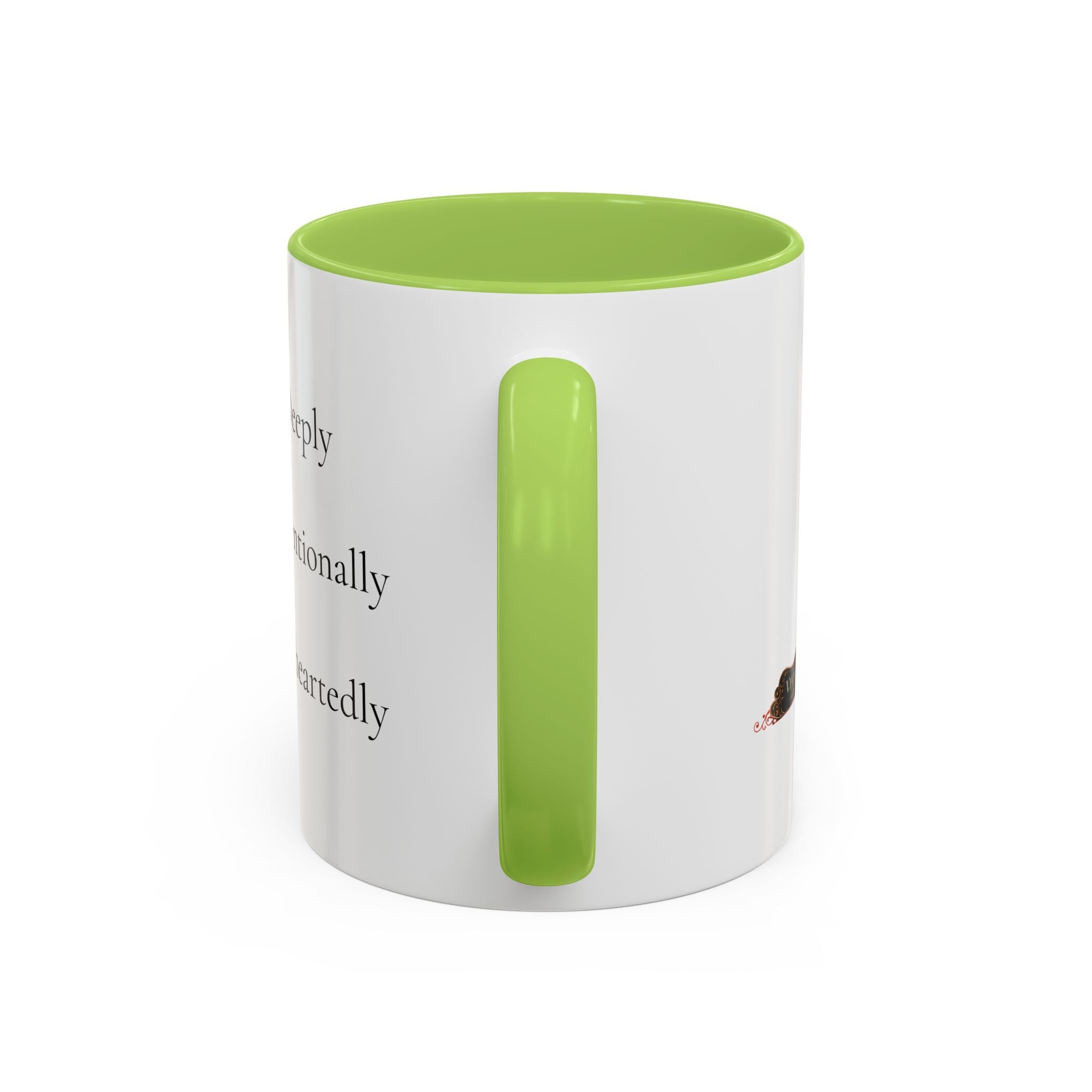 Inspirational Accent Coffee Mug — "Notice Deeply, Choose Intentionally, Live Wholeheartedly"