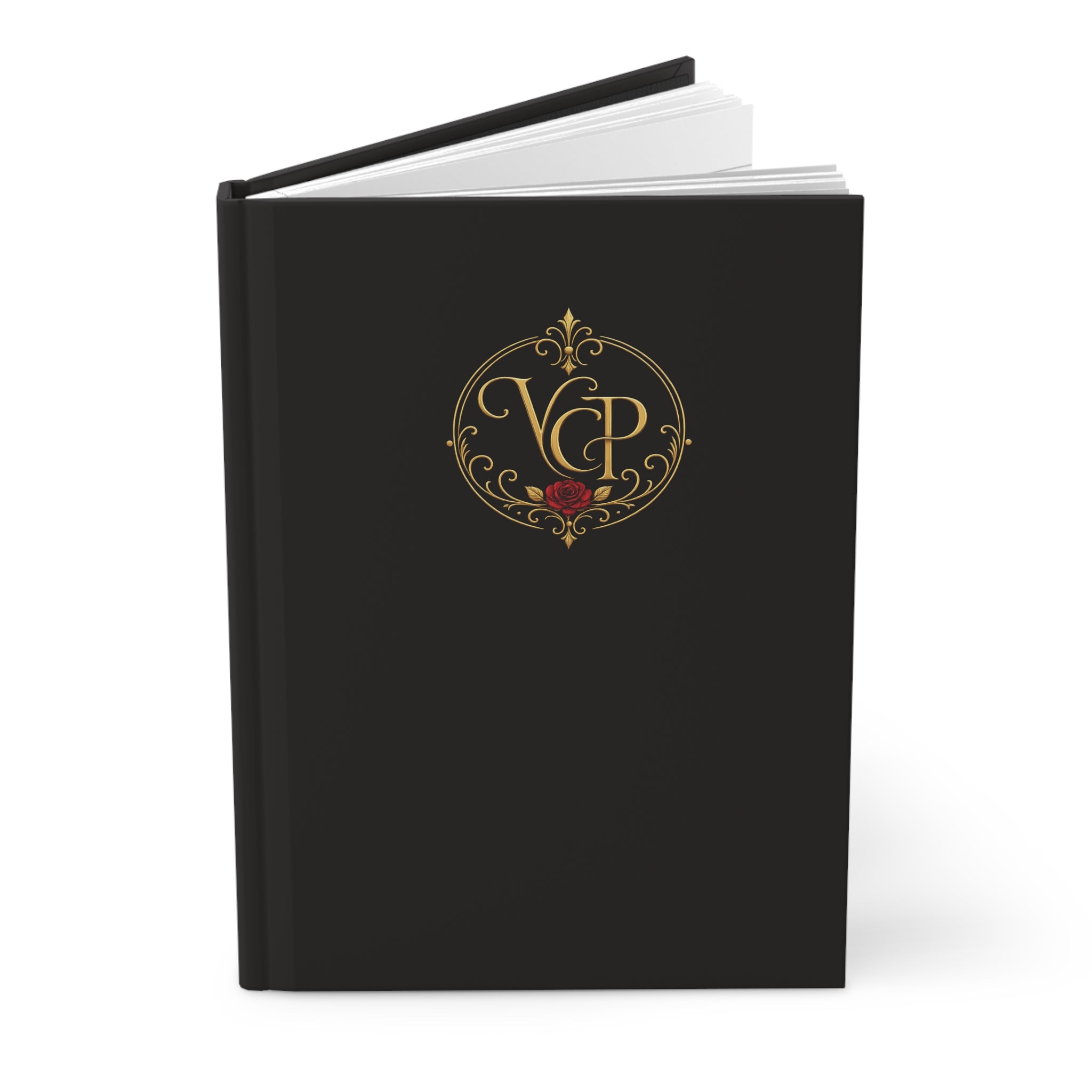 Transform Your Thoughts with the VcP Elegant Black Matte Monogram Notebook