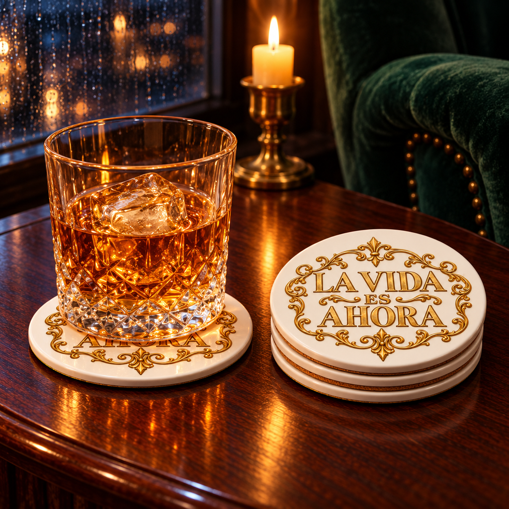 La Vida Es Ahora Coaster Set | The Evening Salon