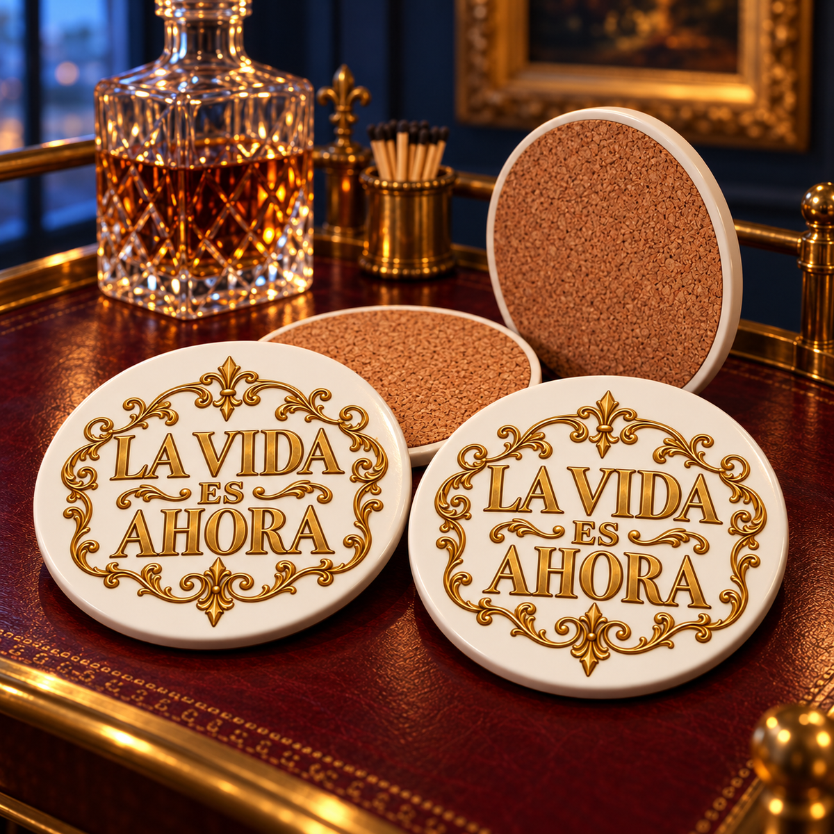 La Vida Es Ahora Coaster Set | The Evening Salon